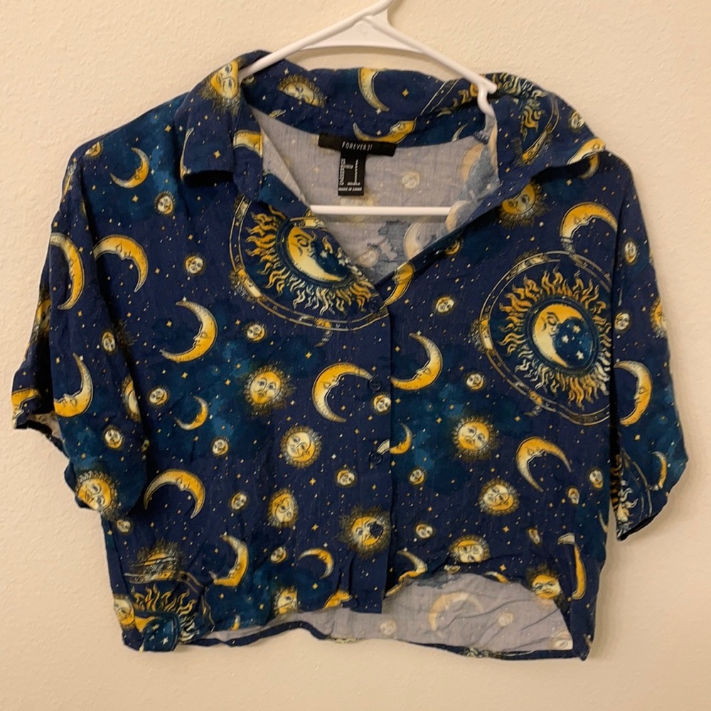 MOON STAR SKY CROP TOP